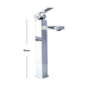 Vòi lavabo nóng lạnh đồng mạ crom niken Juno sofa Teady VCT- 108B